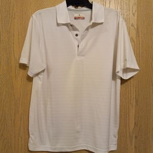 Men's white golf athletic shirt